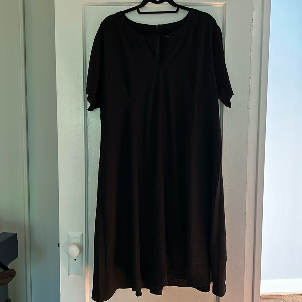 Long black banana republic dress